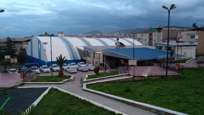 Şampiyon Spor Tesisi — kubbeli halı saha ve tesis alanı